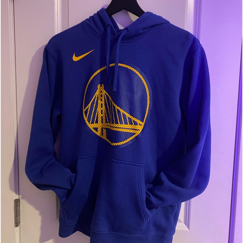 Nike golden state warriors blue/ golden hoodie